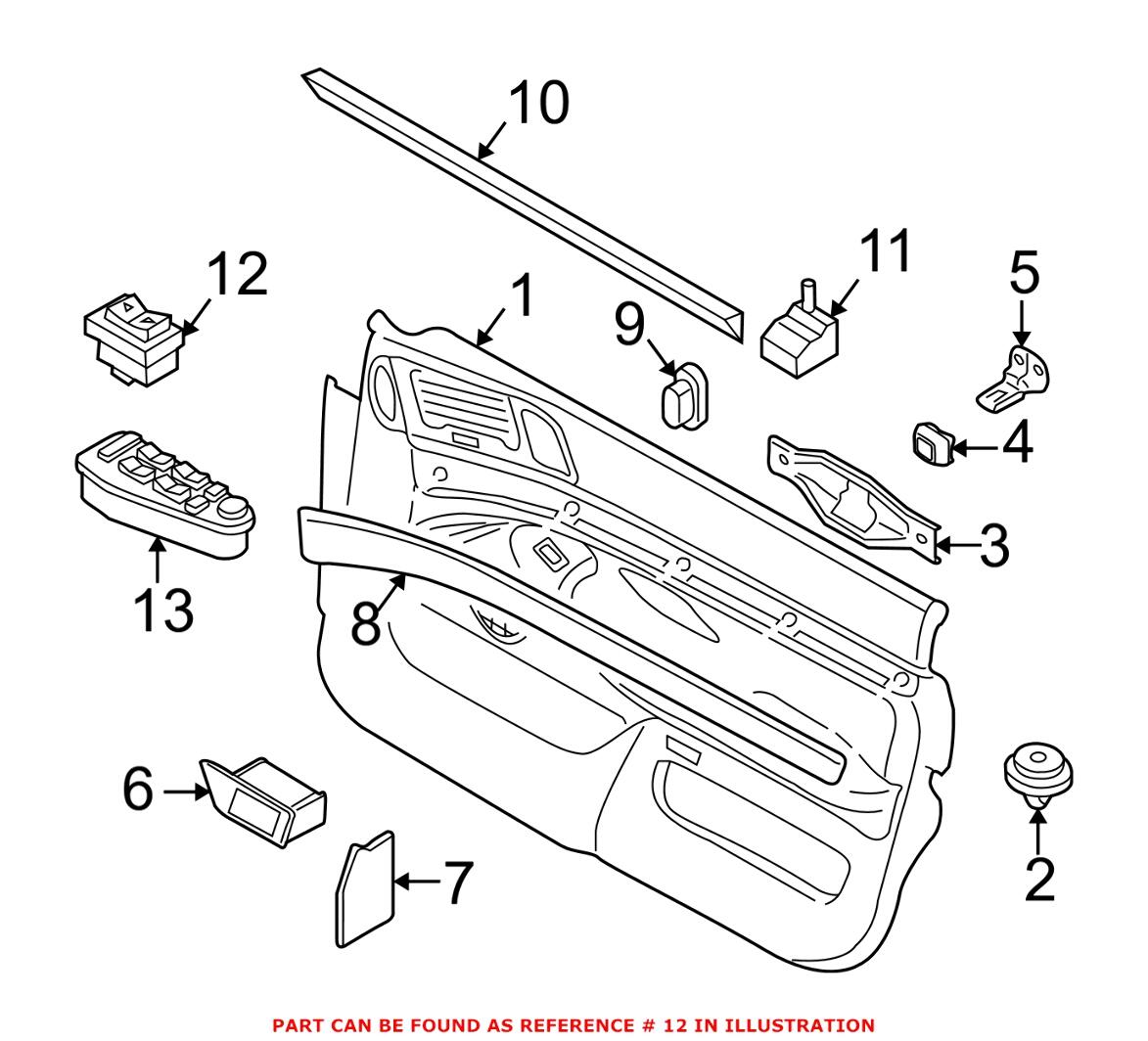 BMW Window Switch - Front 61318368974